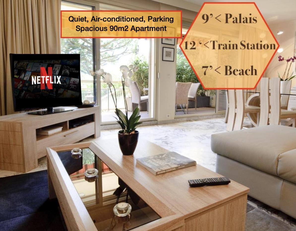 90M2 Apartement - Les Palmiers De Cannes Eksteriør billede